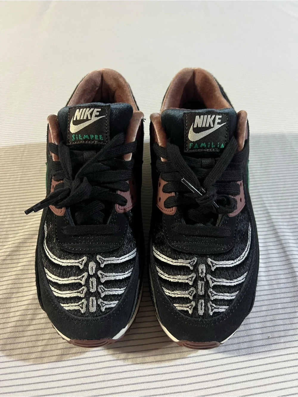 Nike Black with Pink Accent Skeleton Graphic Sneakers